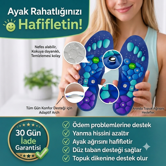 Stepzen Manyetik Ortopedik Tabanlık
